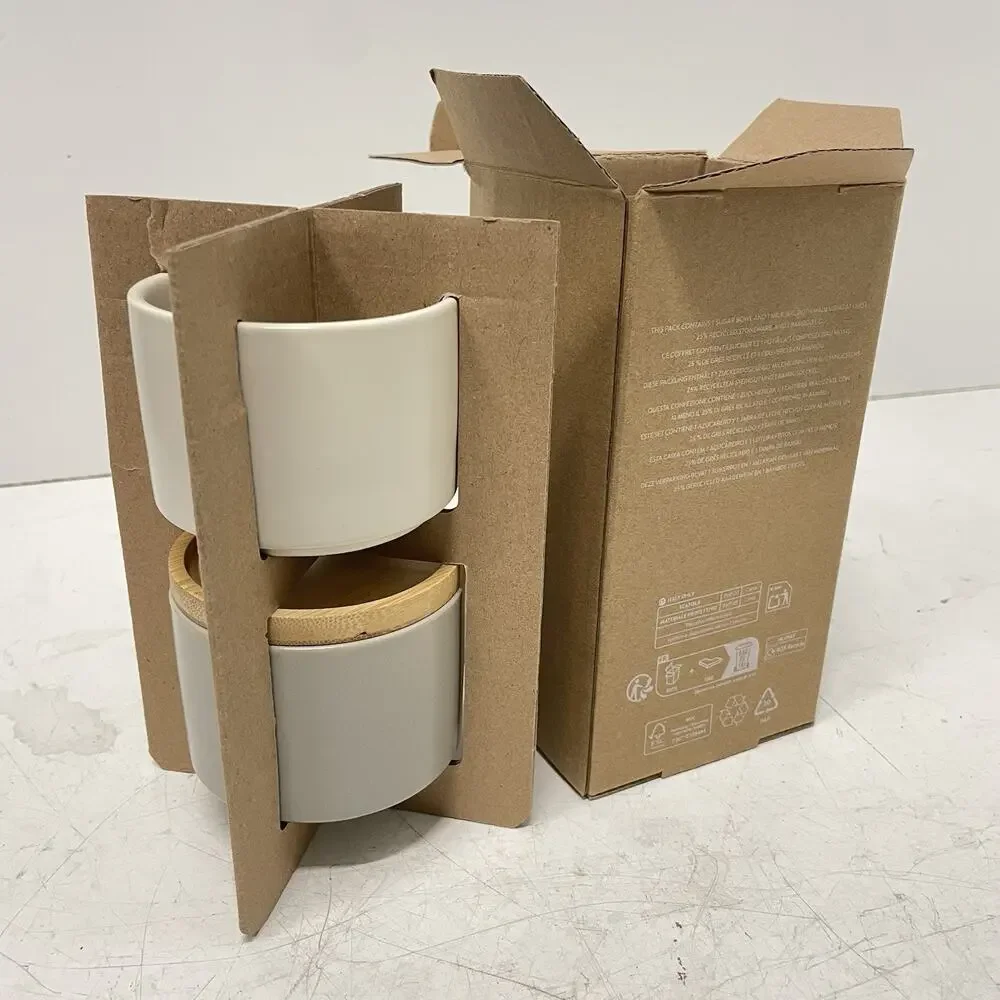 Nespresso Stackable Serving Set ~ Barista Collection Sugar Bowl & Milk Jug New